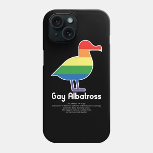 Gay Albatross G1w - Can animals be gay series - meme gift Phone Case