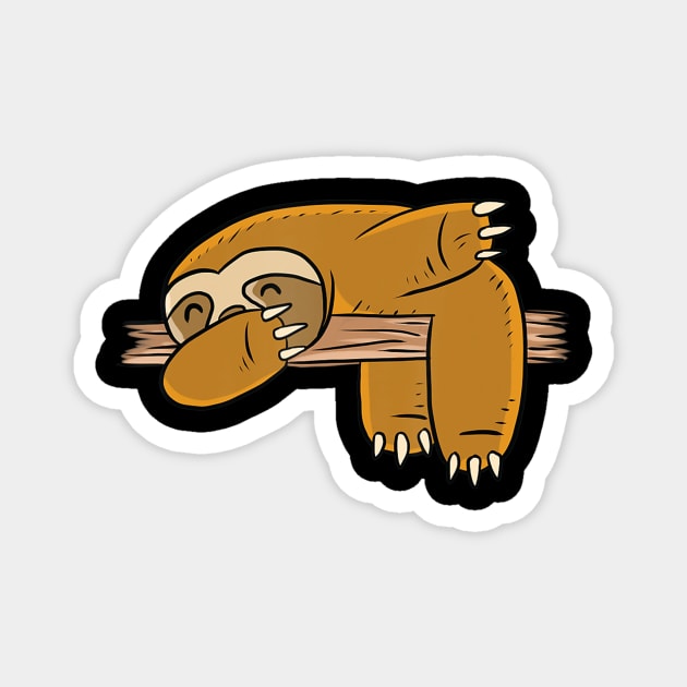 Dabbing Sloth Magnet by Zak N mccarville