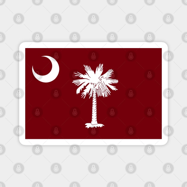 Flag of South Carolina - Garnet Magnet by brigadeiro