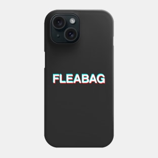 FLEABAG Logo Glitch - White Phone Case