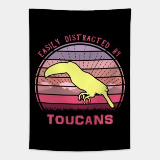 Easily Distracted By Toucans Tapestry