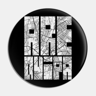 Arequipa, Peru City Map Typography - Light Pin