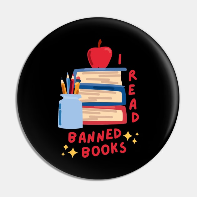 I read banned books Pin by applebubble