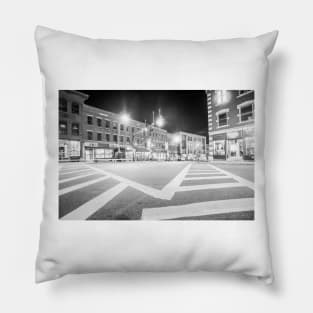 Street level scene strong leading street markings, Pillow