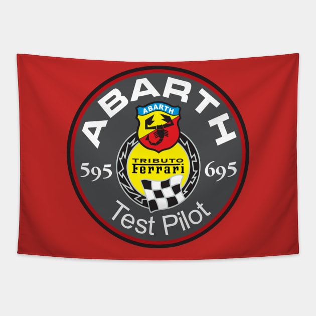 ABARTH Test Pilot Tapestry by CreativePhil