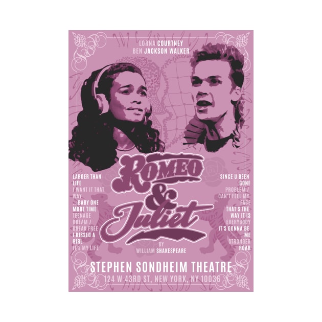 Romeo & Juliet Programme Poster (Pink) by Eleanorsegod