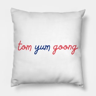 tom yum goong - Thai red and blue - Flag color Pillow