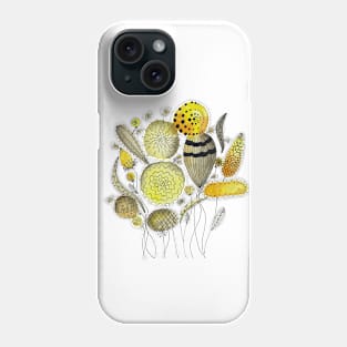 Yellow doodling Phone Case