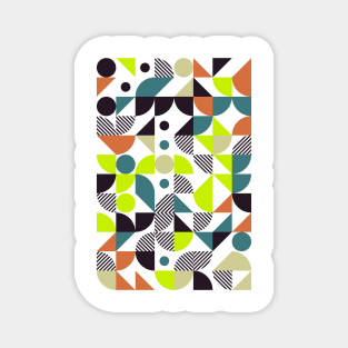 Colourful Geometric Animated Pattern Magnet