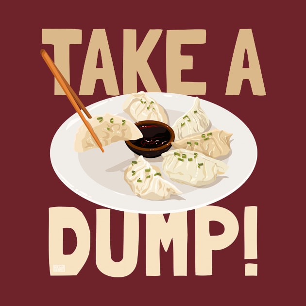 Funny Chinese Jokes Take a Dump Dumplings Dimsum Foods Memes by porcodiseno