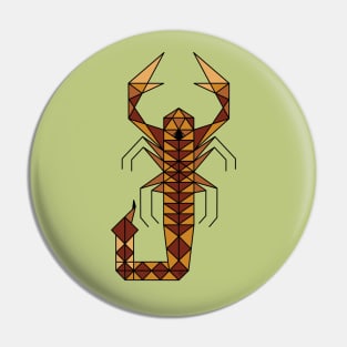 Scorpion - Geometric Abstract Pin