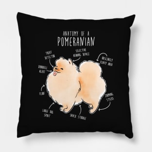 Pomeranian Anatomy Pillow