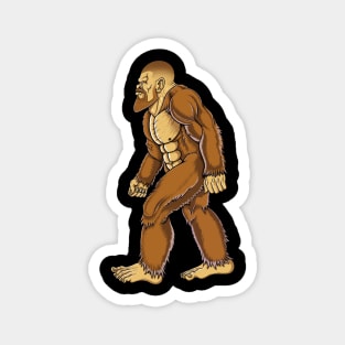 Big foot with a beard hairstyle Magnet