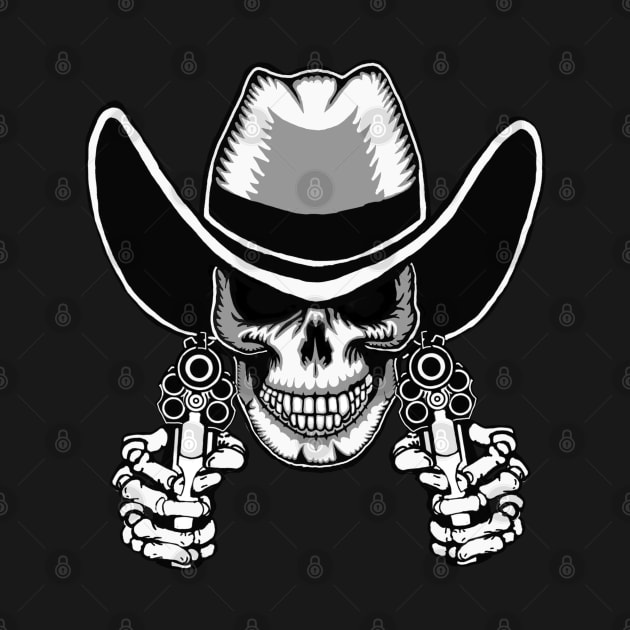 Six Shooter Skull. by RowdyPop