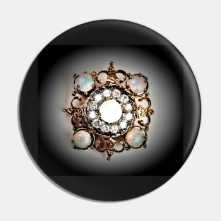 jewelled diamond pearl brooch decadent allure Pin