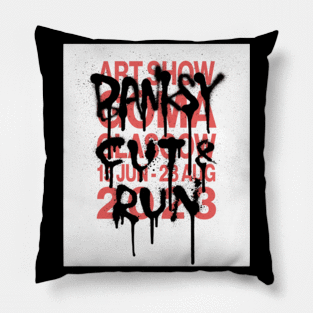 Banksy Cut & Run Pillow