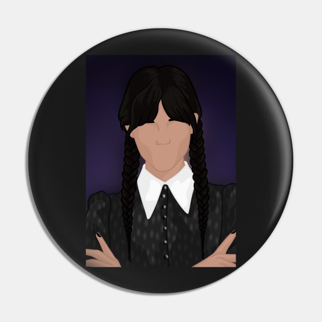 Wednesday Addams | Jenna Ortega Pin by icantdrawfaces