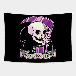 Death Before Decaf Tapestry