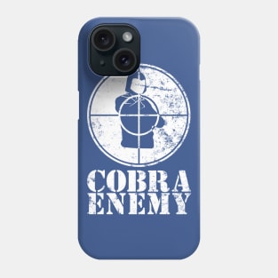 Cobra Enemy – Distressed white Phone Case