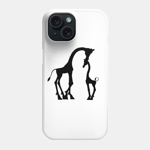 Giraffes Phone Case by linesdesigns