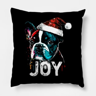 Christmas Bulldog Joy Pillow