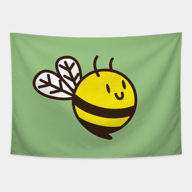 Cuddly Bee Tapestry by aglomeradesign