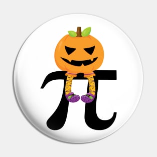 Pumpkin Pi Math Halloween Humor Pin