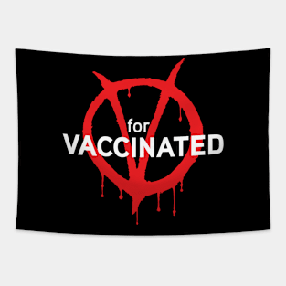 V for Vaccine Tapestry