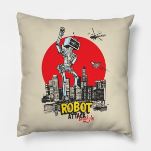 Robot Attack Pillow