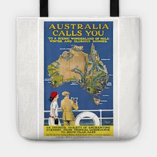 Australia Calls You Vintage Poster 1924 Tote