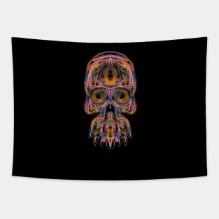 Electroluminated Skull - Peachy Tapestry