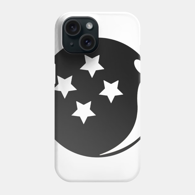 Monochrome 4 Star Ball Phone Case by DennisMcCarson