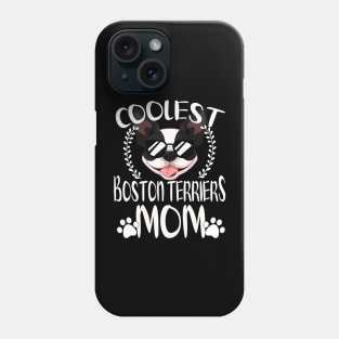 Glasses Coolest Boston Terriers Dog Mom Phone Case