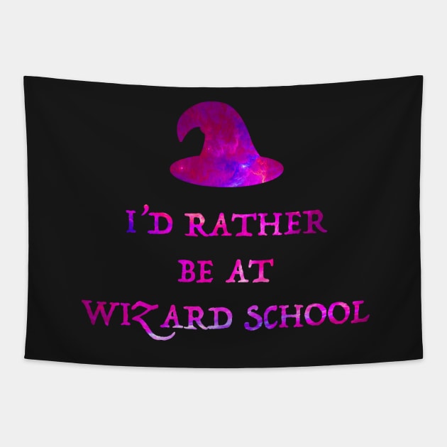 I'd Rather Be At Wizard School Tapestry by koifish