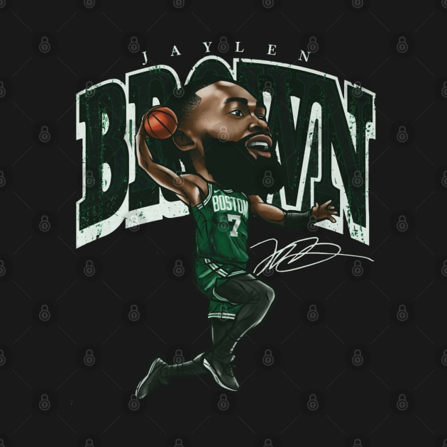 Jaylen Brown Boston Cartoon by artbygonzalez