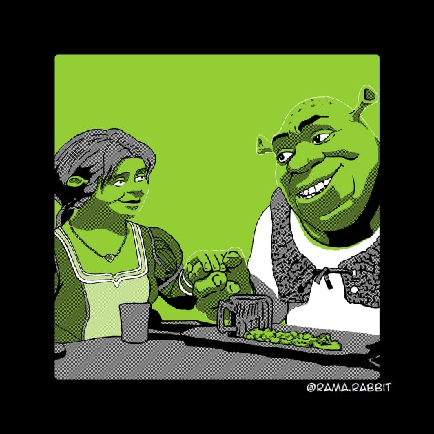 Shrek & Fiona by Rama.Rabbit