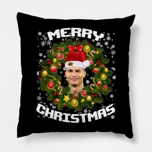 Cristiano Ronaldo Merry Christmas Funny Pillow