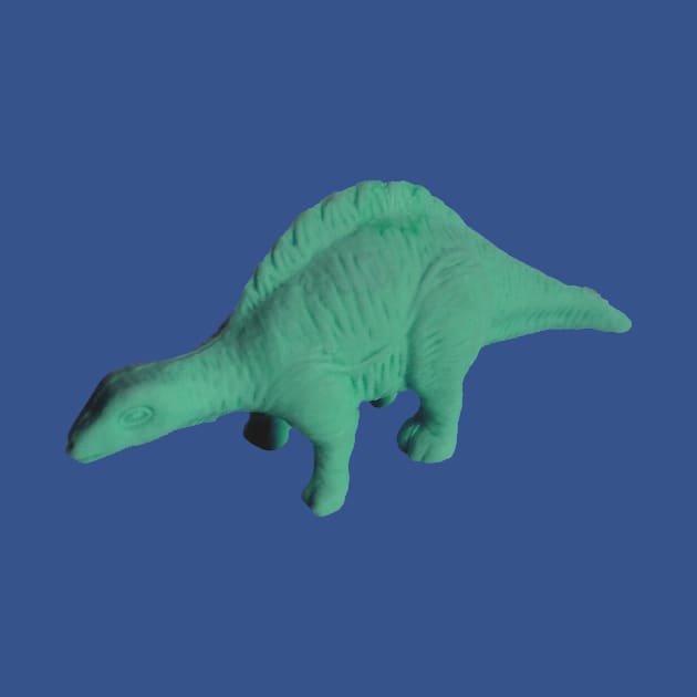 Photograph of Green Dinosaur Toy Eraser by MacSquiddles