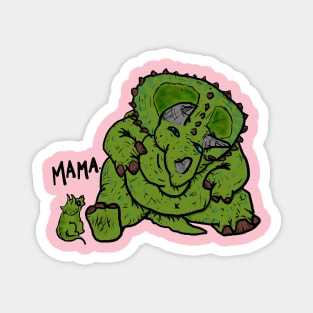 Stoned Triceratops Magnet