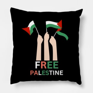 Free palestine Pillow