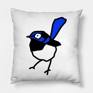 Annabel the Blue Wren Pillow