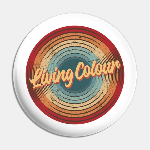 Living Colour Vintage Circle Pin by musiconspiracy