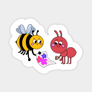 Bee and Ant Bumble Nums Magnet