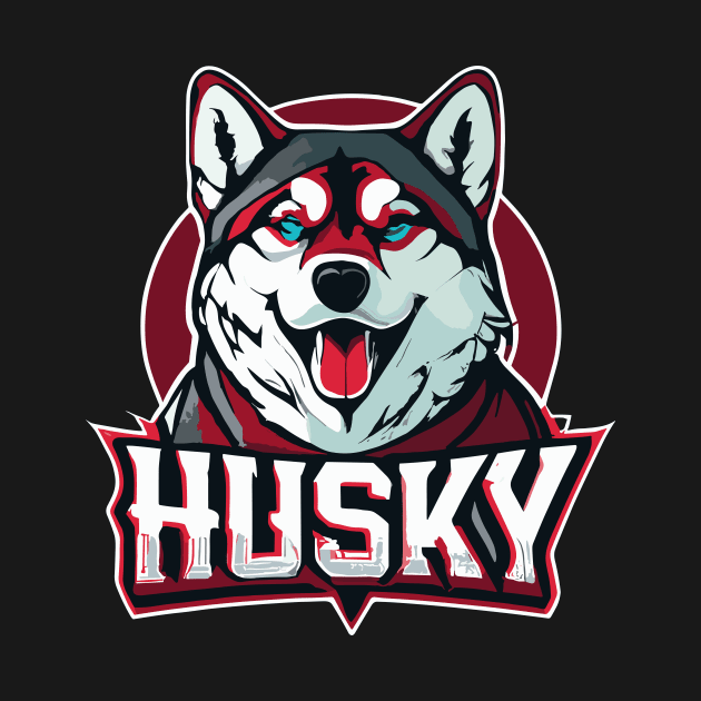 husky dog design by Jack A. Bennett