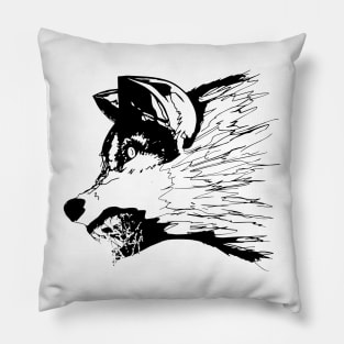 Angry Wolf Pillow