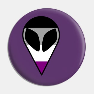 Asexual Alien Pin