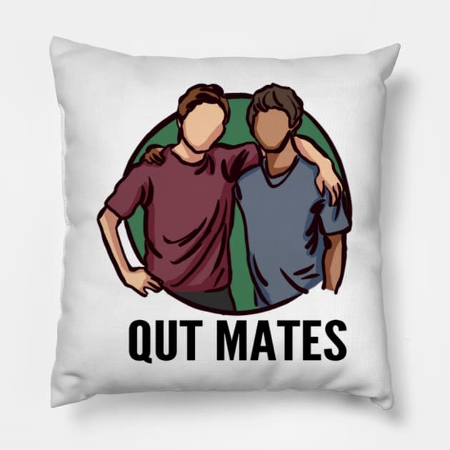 QUT Mates Pillow by schri84