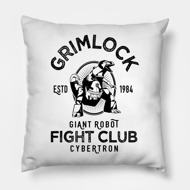 GRIMLOCK : Transformers GEN 1 - giant robot fight club 2.0 Pillow by ROBZILLA
