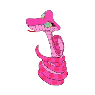 Pink Kaa With Coils T-Shirt