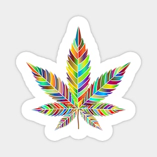 Marijuana leaf in autumn colours Magnet